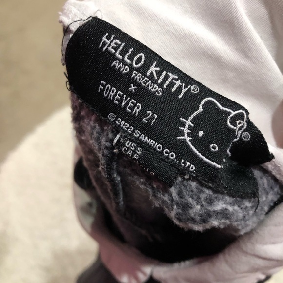 Hello Kitty & Friends X Forever 21 Sweatshirt Preppy Sweatshirt Grey‎ Size small - Picture 4 of 5